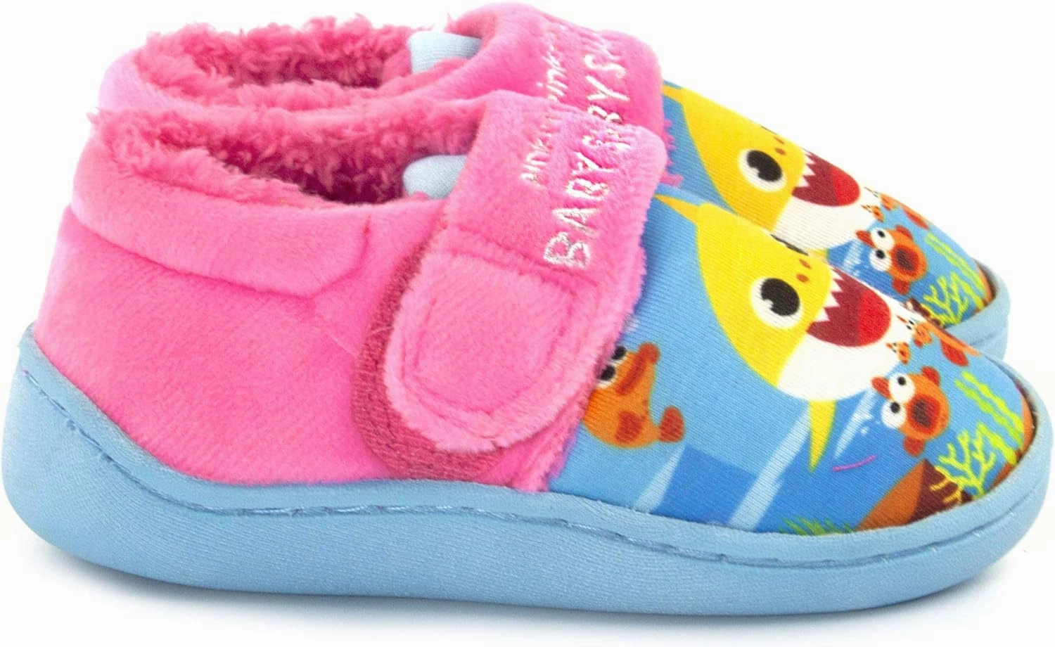 Vanilla Underground Pinkfong Baby Shark Slippers Girls Kids Pink Song Strap House Shoes