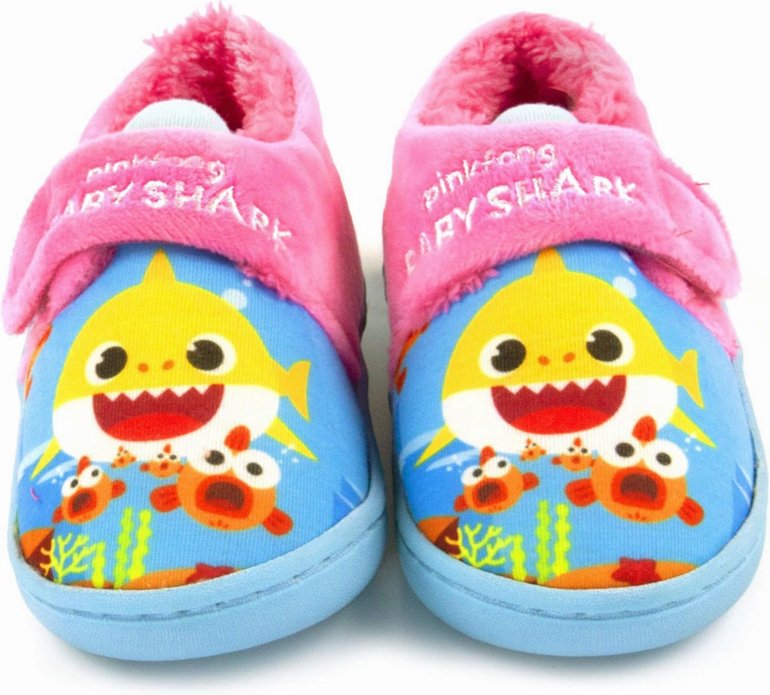 Vanilla Underground Pinkfong Baby Shark Slippers Girls Kids Pink Song Strap House Shoes