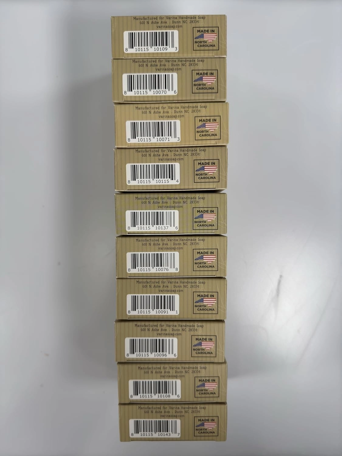 Varina Natural Floral Variety Bar Soap - Gentle Cleansing for Sensitive Skin, Floral - 10 Pack