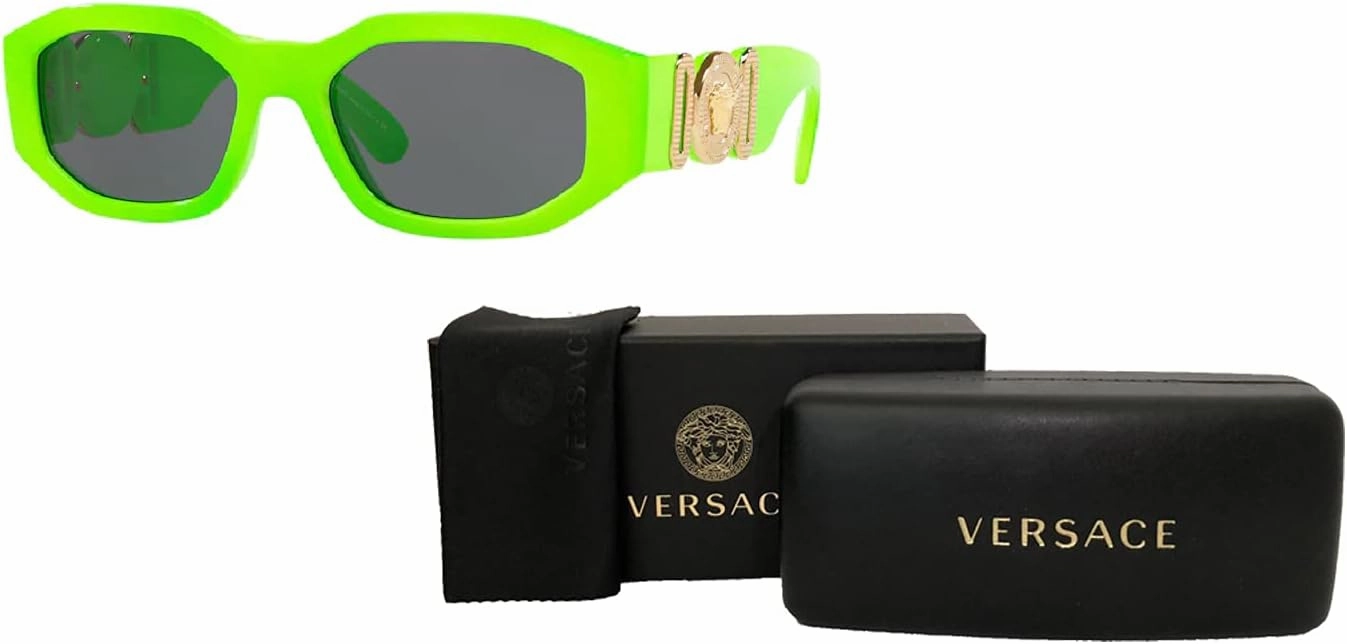 Versace VE4361 Rectangular Sunglasses For Men For Women   BUNDLE with Designer iWear Eyewear Kit