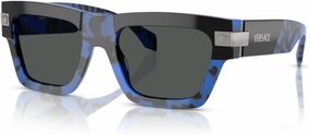 Versace VE4464 Rectangular Sunglasses for Men   BUNDLE With Designer iWear Complimentary Eyewear Kit