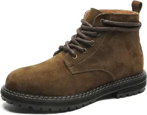 Versatile Men's Classic Durable Work Motorcycle Footwear Fashionable Round Toe Boots Mens Slip on Boots Winter