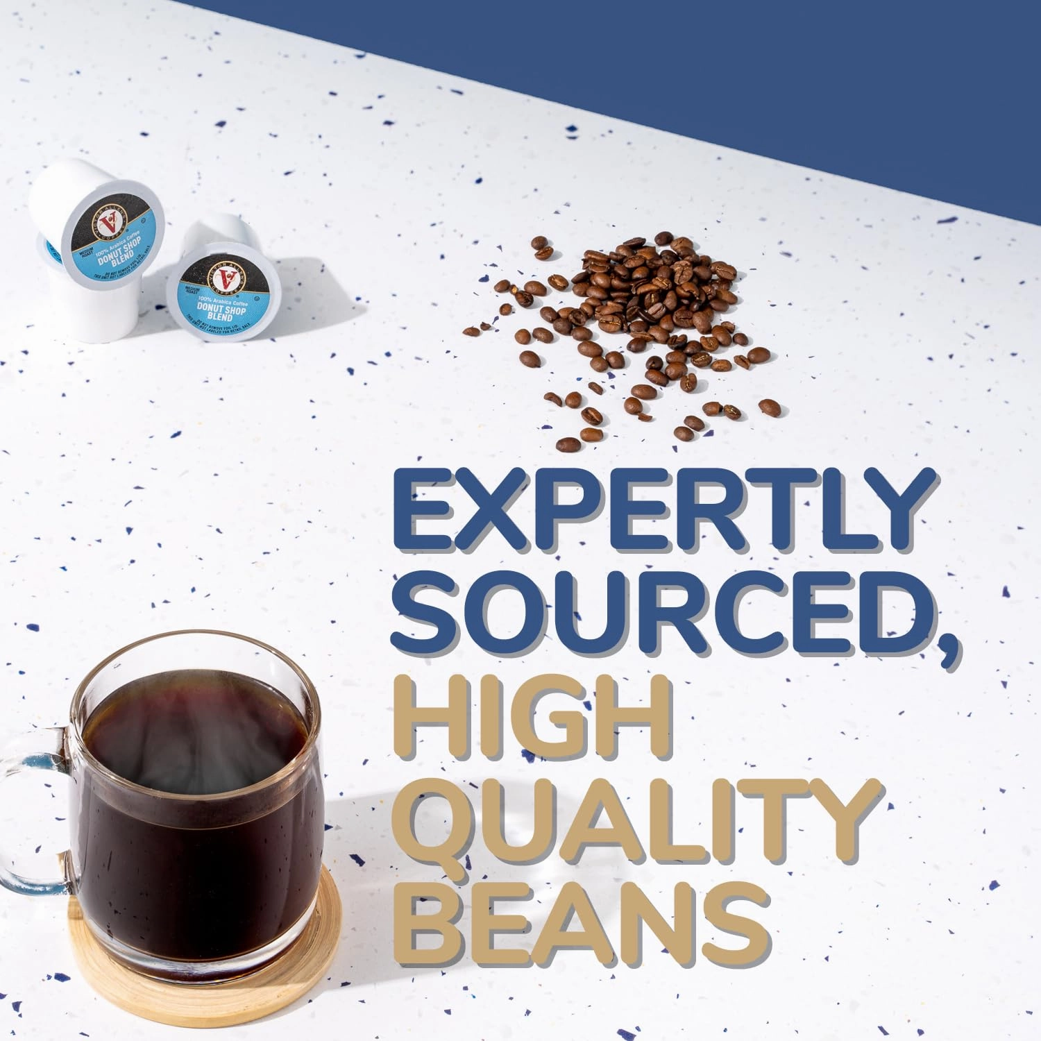 Victor Allen's Coffee Variety Pack (Morning Blend, 100% Colombian, Donut Shop Blend, French Roast), 42 Count, Single Serve Coffee Pods for Keurig K-Cup Brewers