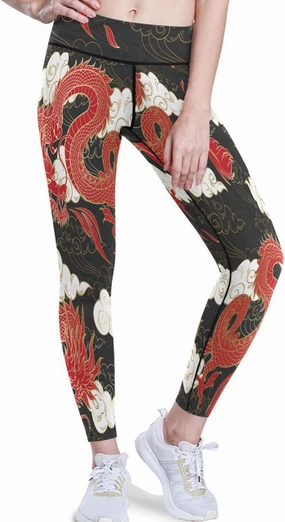 visesunny Women's High Waisted Yoga Capris with Pockets Tummy Control Non See Through Workout Athletic Running Capri Leggings