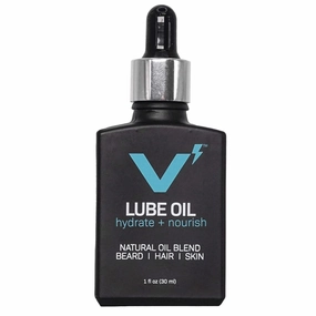 VOLT Lube Beard Oil - Natural Vegan Formula with Jojoba & Argan Oil, 1 Oz (30ml) Glass Bottle, Buffalo Chip Scent