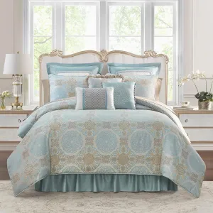 Waterford Joselyn King 6PC Comforter Set, Silver