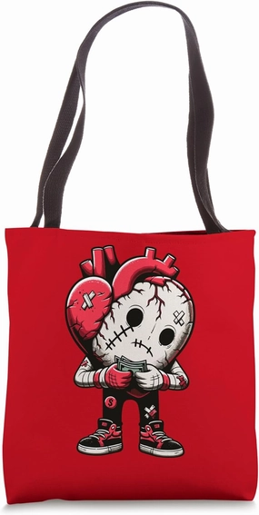 Wealthy Heart - Counting Cash, Heartbreak, Heart broken Emo Tote Bag
