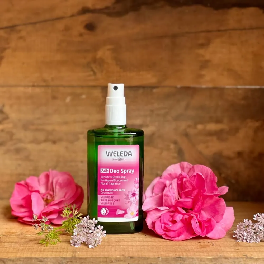 Weleda Wild Rose 24h Deodorant Spray, 3.4 Ounce