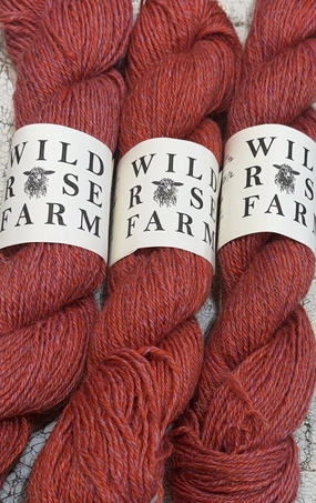 Wild Rose Farm, Lima and Gigi, F1 Teeswater/Valais Sport 3 Ply, Tangelo and Valentine Blush