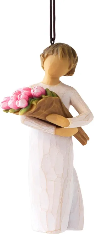 Willow Tree Bright Hope Ornament, Bold Confidence and Bright Hopes for You, Expression of Support for Those Needing Hope and Encouragement, Sculpted Hand-Painted Ornament Figurine