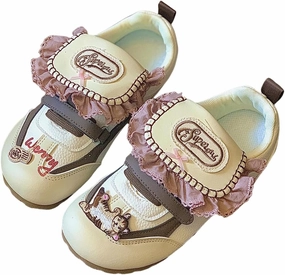Women's Playful Sneakers with Lace Trim, Cat Design, Lightweight Walking Shoes, Bold Streetwear Statement