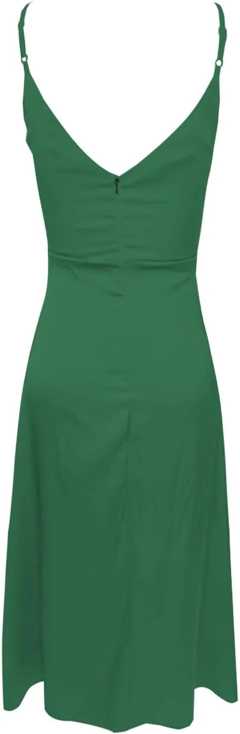 Women's Elegant Backless Pleated Satin Strapless Bridesmaid Dress Sequin Maxi Dress for Women