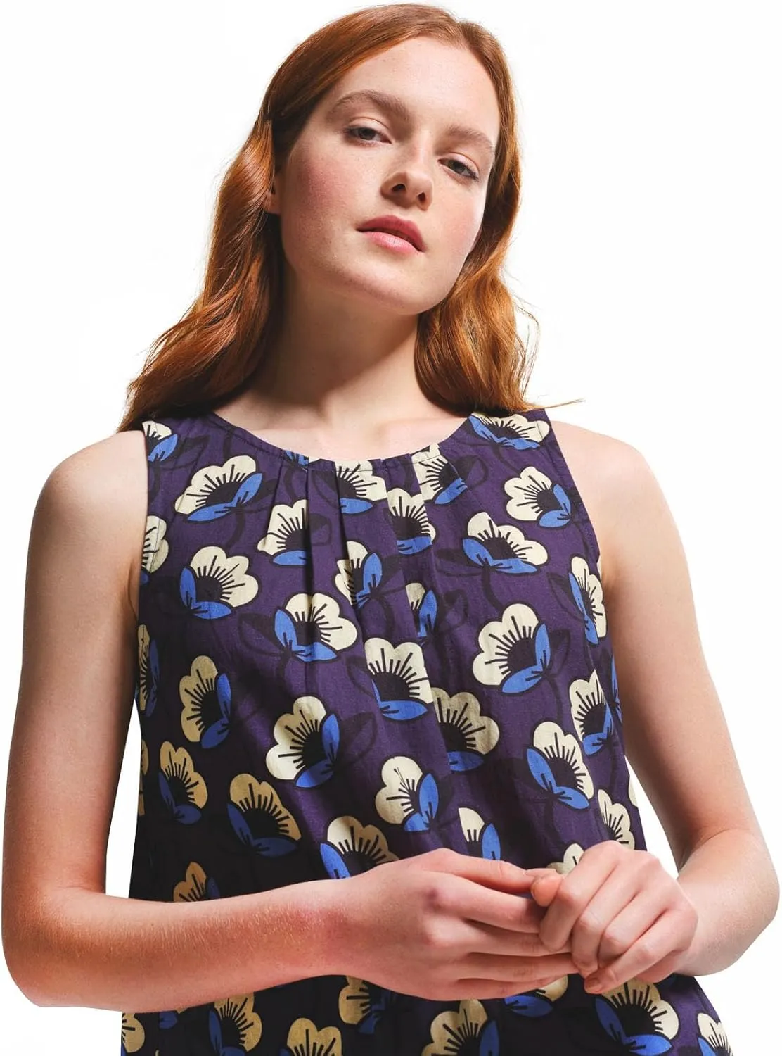 Womens Orla Kiely Bold Pattern Above The Knee Summer Beach Dress