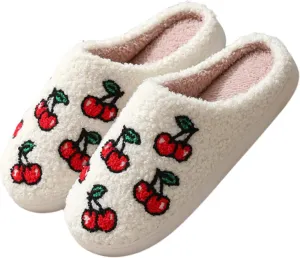 Women's Strawberry Slippers, Cute Fruit Slippers, Strawberry Accessories, Comfortable Couple Indoor And Outdoor Home Slippers