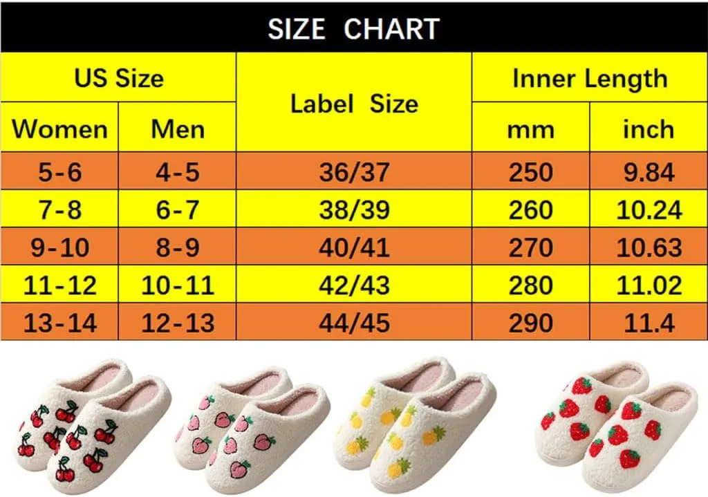 Women's Strawberry Slippers, Cute Fruit Slippers, Strawberry Accessories, Comfortable Couple Indoor And Outdoor Home Slippers
