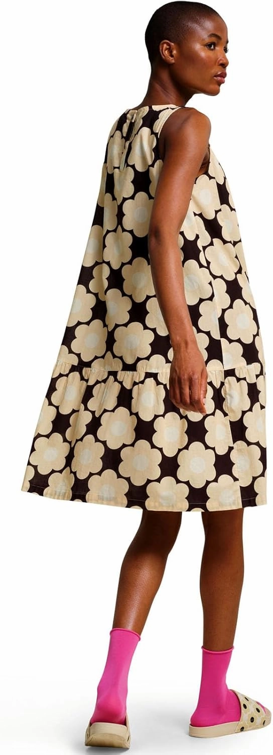 Womens Orla Kiely Bold Pattern Above The Knee Summer Beach Dress