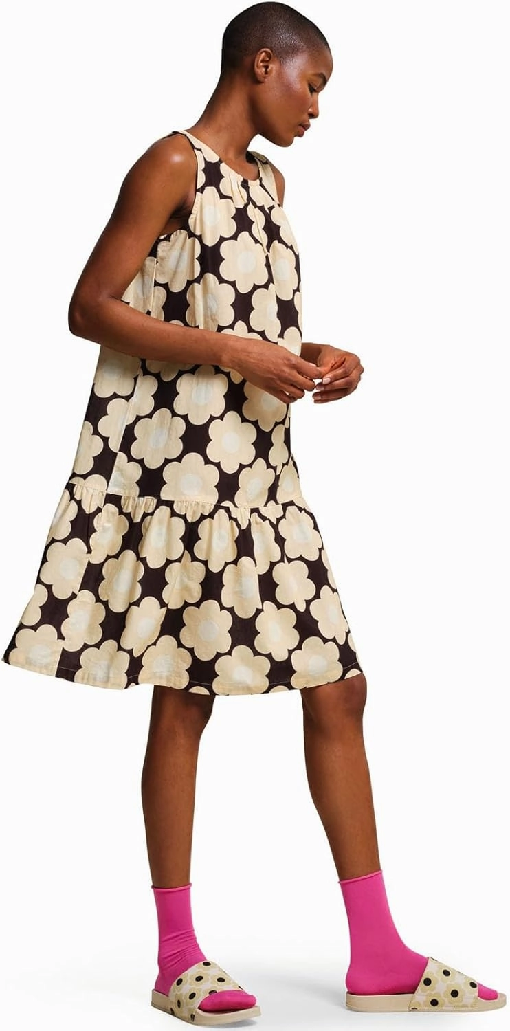 Womens Orla Kiely Bold Pattern Above The Knee Summer Beach Dress