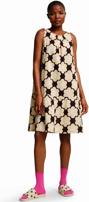 Womens Orla Kiely Bold Pattern Above The Knee Summer Beach Dress