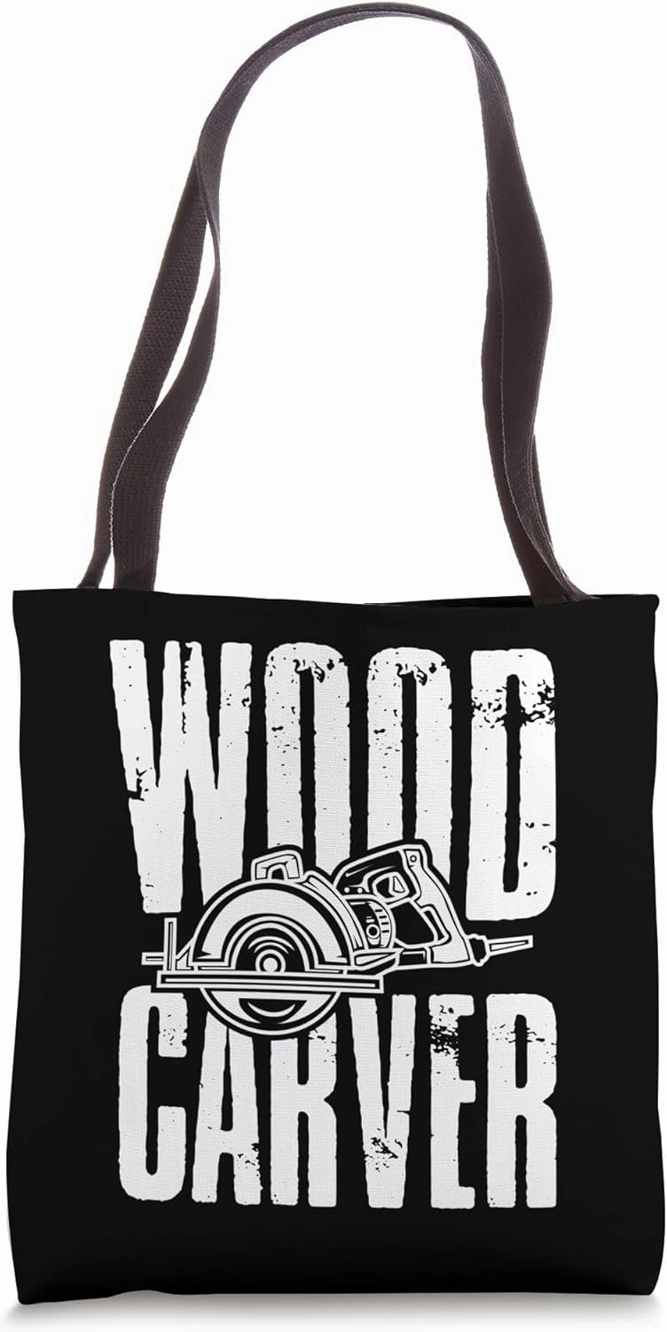 Wood Carver - Bold Woodworking Design for Craftsmen Tote Bag