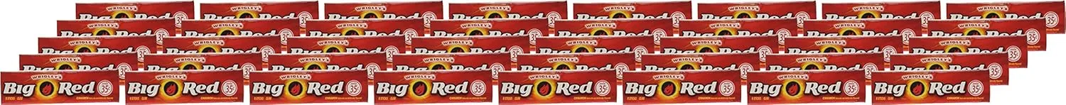 Wrigleys Big Red chewing gum, Cinnamon,40 pack, 5 sticks per pack
