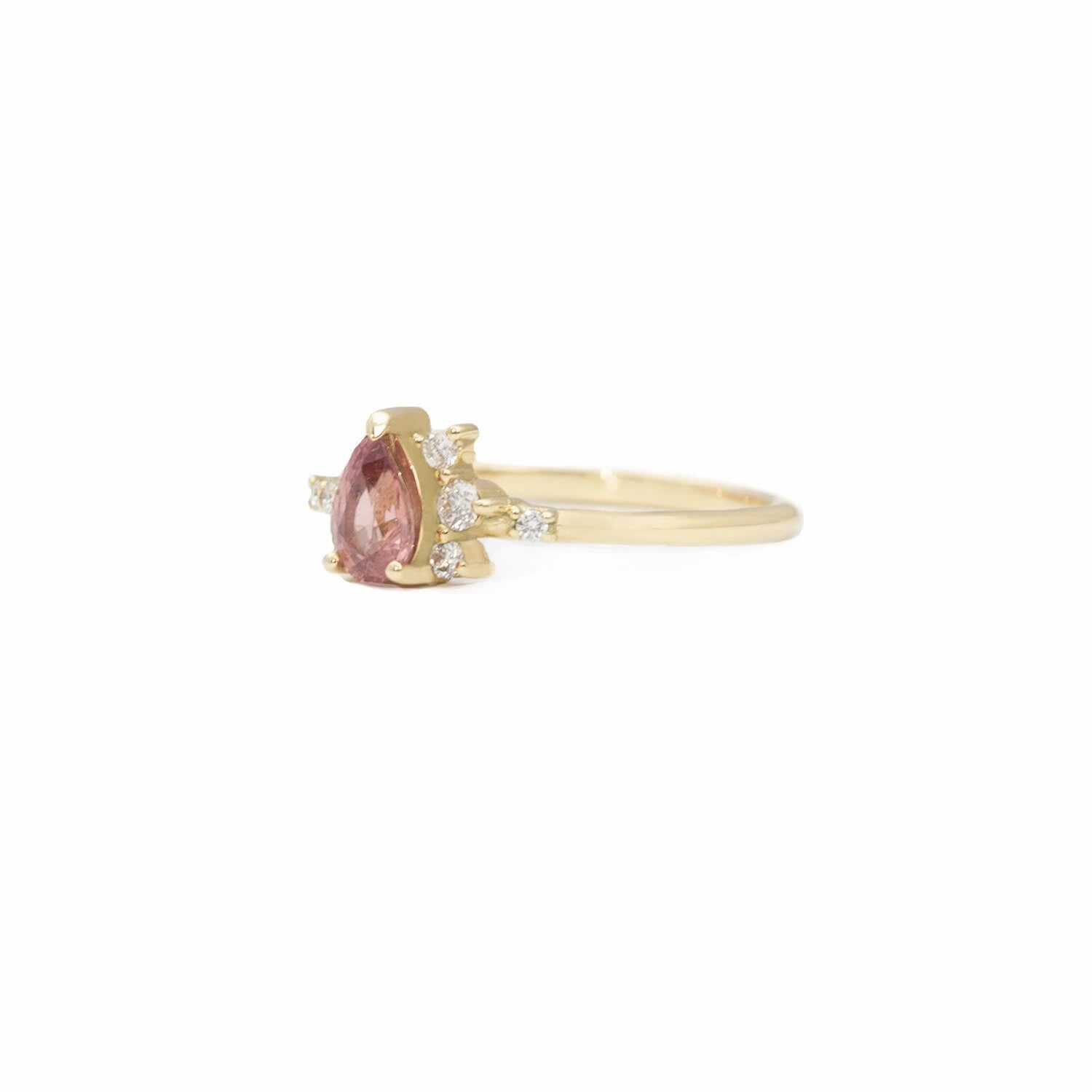 Yahli Pink Sapphire Cluster Ring