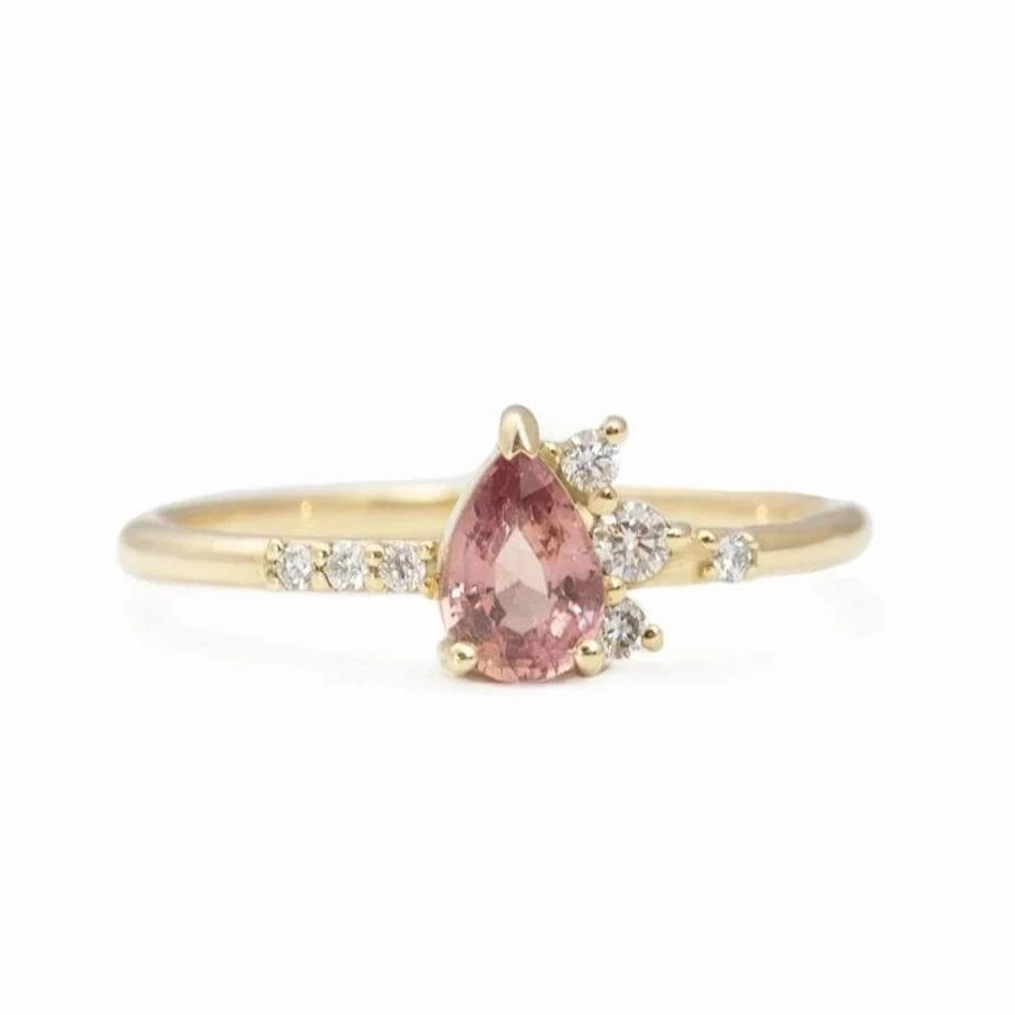 Yahli Pink Sapphire Cluster Ring
