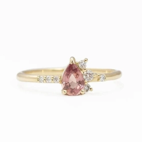 Yahli Pink Sapphire Cluster Ring