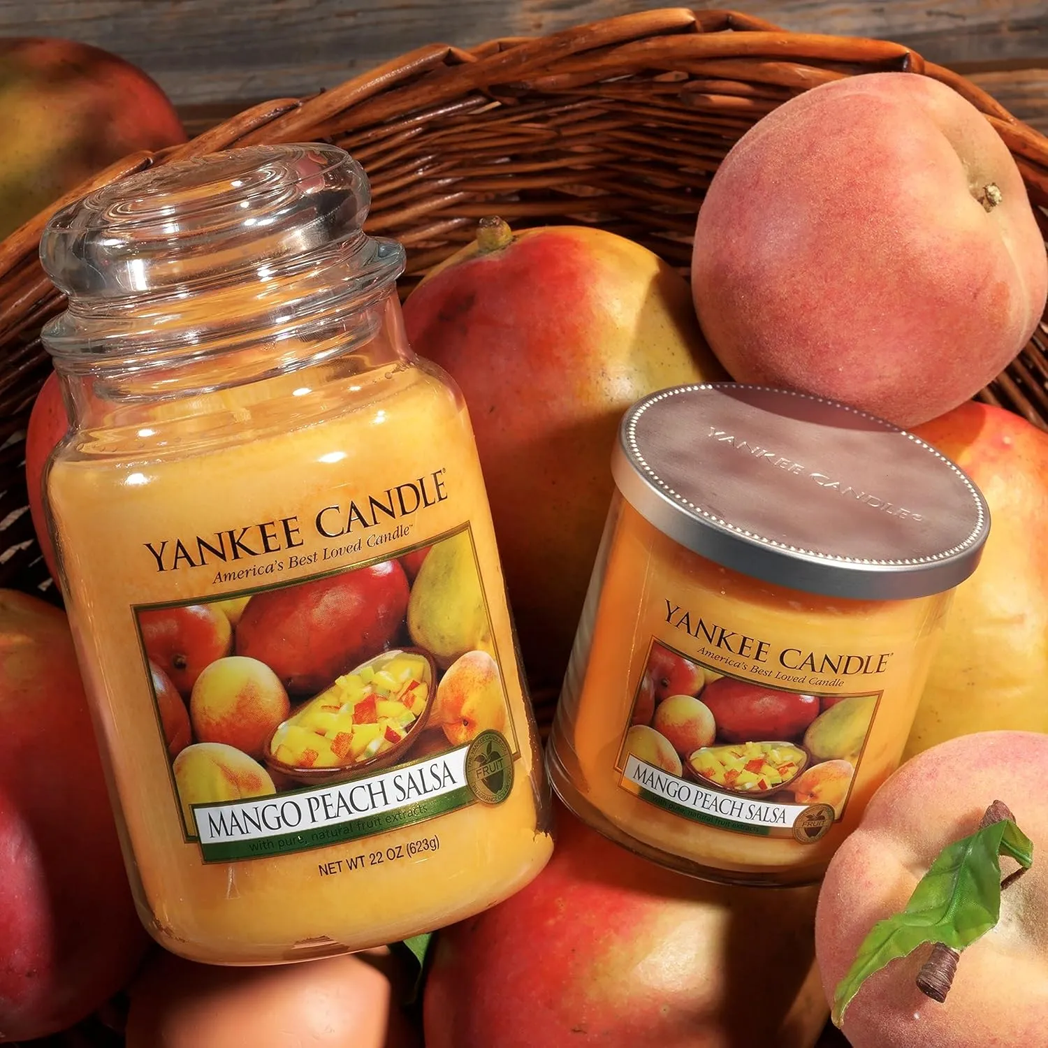 YANKEE CANDLE jar large Mango Peach Salsa YSDMPS
