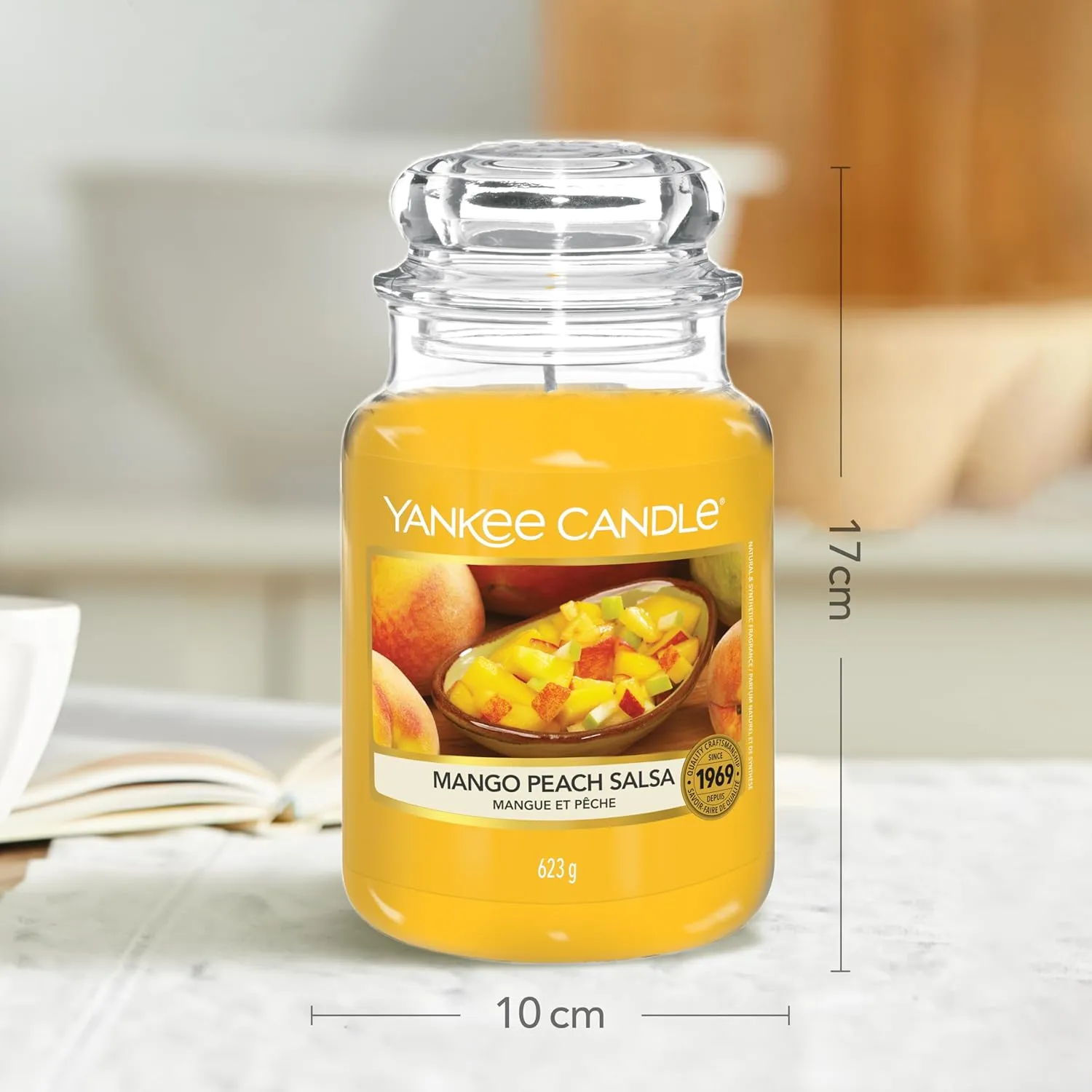 YANKEE CANDLE jar large Mango Peach Salsa YSDMPS