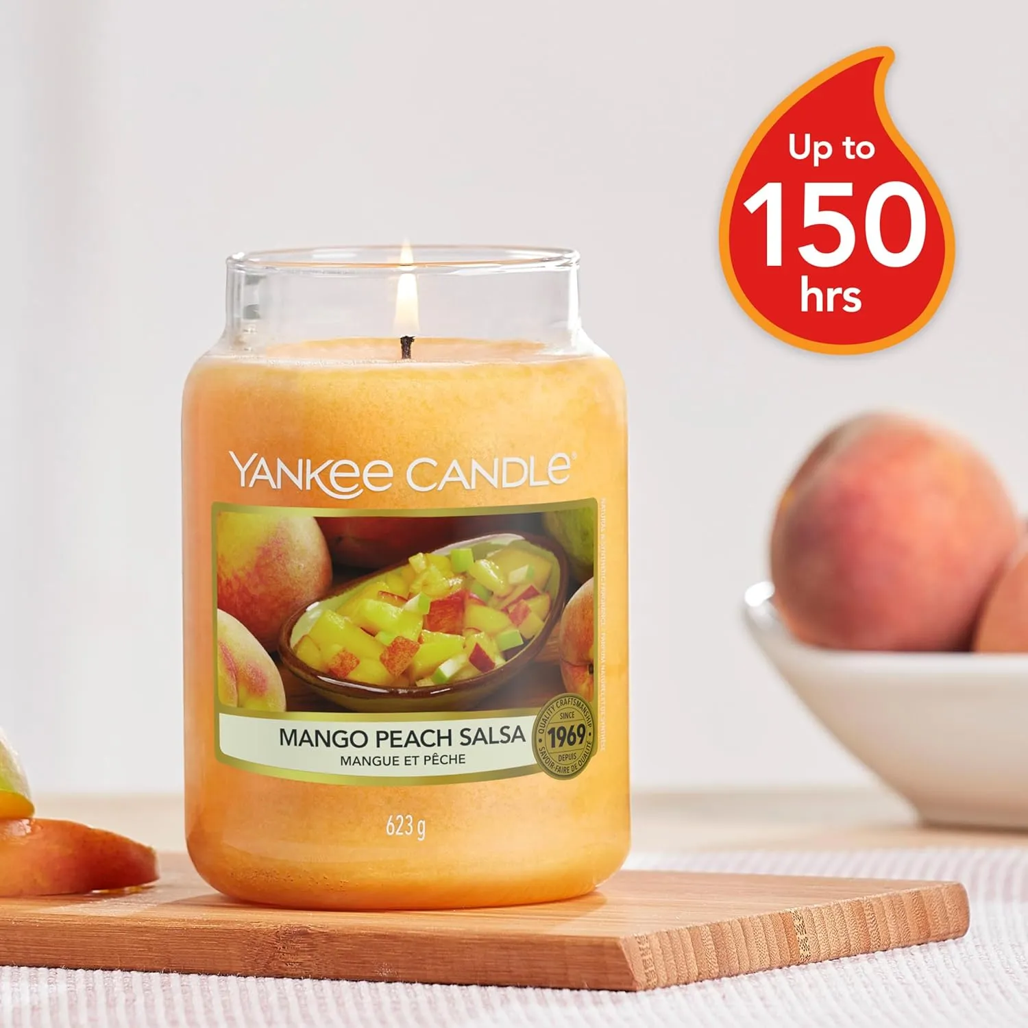 YANKEE CANDLE jar large Mango Peach Salsa YSDMPS
