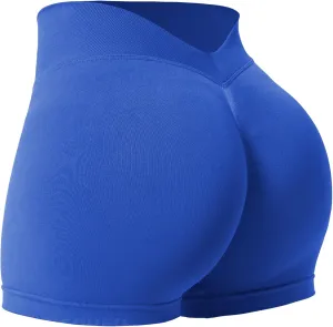 YEOREO Workout Scrunch Shorts Women V Back Gym Butt Lifting Liz High Waisted Seamless Shorts