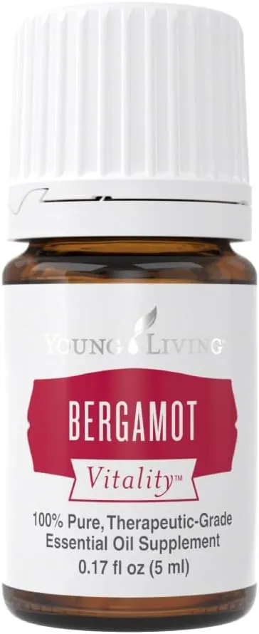 Young Living Bergamot Vitality Essential Oil 5ml - Uplifting and Zesty Flavor Enhancer - 100% Pure Oil for Culinary Use - Enjoy the Benefits of Bergamot in Your Recipes