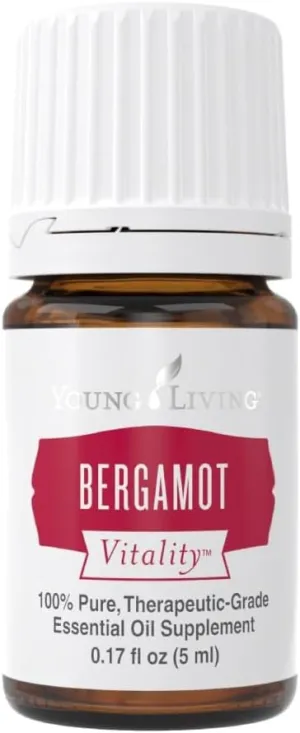 Young Living Bergamot Vitality Essential Oil 5ml - Uplifting and Zesty Flavor Enhancer - 100% Pure Oil for Culinary Use - Enjoy the Benefits of Bergamot in Your Recipes