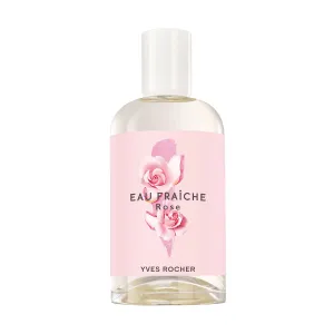 Yves Rocher EAU FRAICHE COLLECTION Rose EDT Spray for Women, Fragrance Fresh Scent Delicately, 100 ml./3.3 fl.oz.