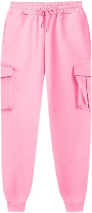 ZDRZK Womens Sweatpants Lace-Up Ankle Length Fleece Jogger Pants with Pockets Hiking Athletic Joggers Pants for Running